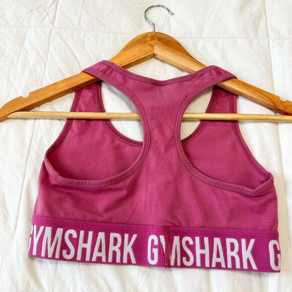 Gymshark Logo Band Sports Bra Pink Size S – No Padding - Picture 4 of 5